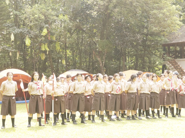 Kemah Pramuka di Telaga Cikeas