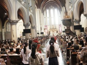 Perayaan Ekaristi Kenaikan Kelas di Gereja Katedral