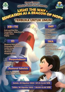 OPEN KAMPUS SEKOLAH SANTA URSULA JAKARTA, 29-30 AGUSTUS 2025
