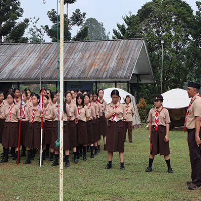 Camping Pramuka Penggalang di Pondok Kapilih, Pancawati, Bogor.